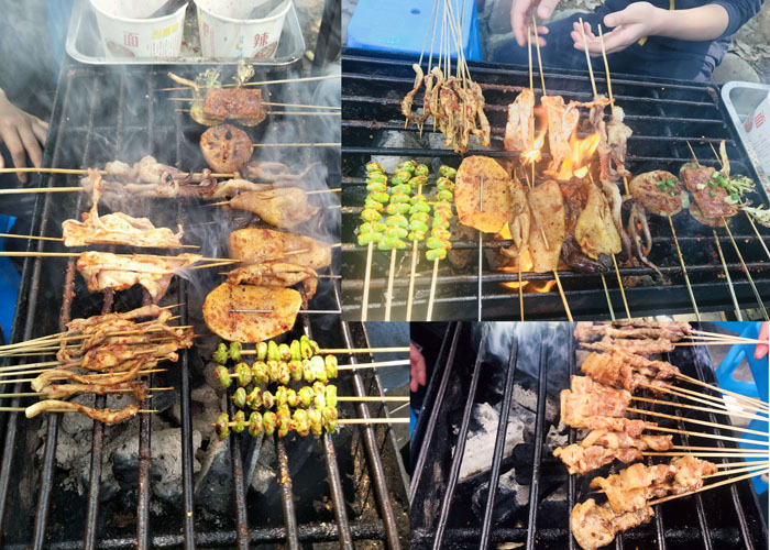 燒烤進(jìn)行時(shí)